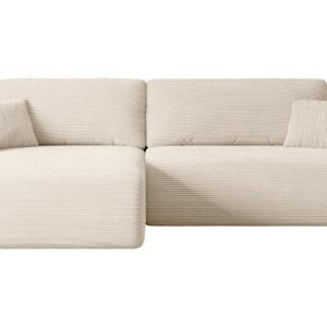 Narożnik z funkcją spania i pojemnikiem ORRO-L – 272x145x83cm Beżowy 487623 Narożnik z funkcją spania i pojemnikiem ORRO-L – 272x145x83cm Beżowy 487623