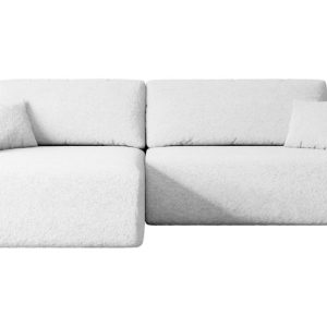 Narożnik z funkcją spania i pojemnikiem ORRO-L – 272x145x83cm Biały 487558 Narożnik z funkcją spania i pojemnikiem ORRO-L – 272x145x83cm Biały 487558