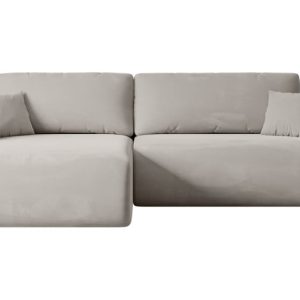 Narożnik z funkcją spania i pojemnikiem ORRO-L – 272x145x83cm Jasny brązowy 487554 Narożnik z funkcją spania i pojemnikiem ORRO-L – 272x145x83cm Jasny brązowy 487554