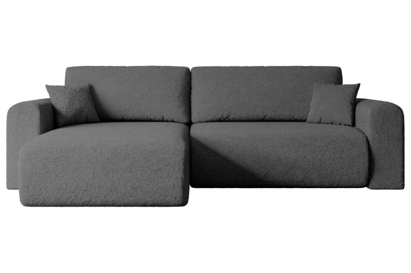 Narożnik z funkcją spania i pojemnikiem ORRO-L - 272x145x83cm Szary 487692