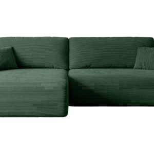 Narożnik z funkcją spania i pojemnikiem ORRO-L – 272x145x83cm Zielony 487693 Narożnik z funkcją spania i pojemnikiem ORRO-L – 272x145x83cm Zielony 487693