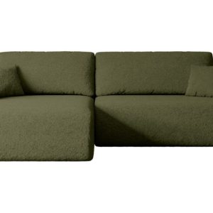 Narożnik z funkcją spania i pojemnikiem ORRO-L – 272x145x83cm Zielony 487587 Narożnik z funkcją spania i pojemnikiem ORRO-L – 272x145x83cm Zielony 487587