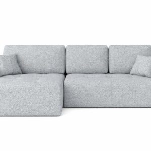 Narożnik z funkcją spania Ivo L, szenil Artico, Cement, Lewy 892613 Narożnik z funkcją spania Ivo L, szenil Artico, Cement, Lewy 892613