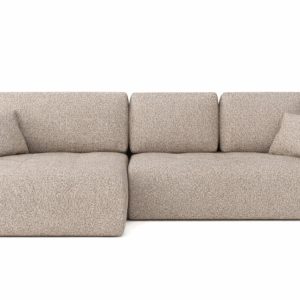 Narożnik z funkcją spania Ivo XL, tkanina szenil Artico, Beżowy, Lewy 897195 Narożnik z funkcją spania Ivo XL, tkanina szenil Artico, Beżowy, Lewy 897195