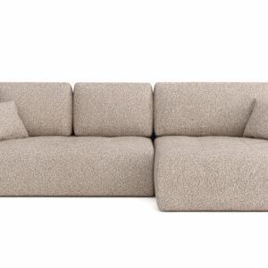Narożnik z funkcją spania Ivo XL, tkanina szenil Artico, Beżowy, Prawy 897196 Narożnik z funkcją spania Ivo XL, tkanina szenil Artico, Beżowy, Prawy 897196