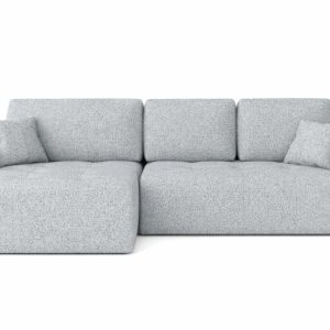 Narożnik z funkcją spania Ivo XL, tkanina szenil Artico, Cement, Lewy 897191 Narożnik z funkcją spania Ivo XL, tkanina szenil Artico, Cement, Lewy 897191
