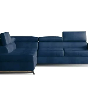 Narożnik z funkcją spania KAIROS VELVET granatowy lewy 834068 Narożnik z funkcją spania KAIROS VELVET granatowy lewy 834068
