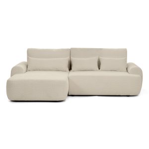 Narożnik z funkcją spania lewostronny OLIVER – beżowy BOUCLE 950780