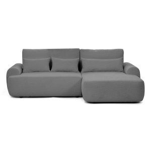 Narożnik z funkcją spania lewostronny OLIVER – szary BOUCLE 950792 Narożnik z funkcją spania lewostronny OLIVER – szary BOUCLE 950792
