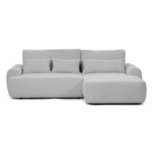 Narożnik z funkcją spania lewostronny OLIVER – szary BOUCLE 950794 Narożnik z funkcją spania lewostronny OLIVER – szary BOUCLE 950794