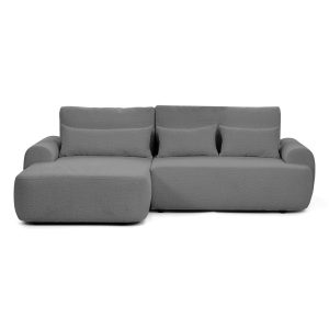 Narożnik z funkcją spania lewostronny OLIVER – szary BOUCLE 950798 Narożnik z funkcją spania lewostronny OLIVER – szary BOUCLE 950798
