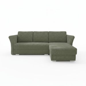 Narożnik z funkcją spania Merino uniwersalny z pojemnikiem zielony 1048473 Narożnik z funkcją spania Merino uniwersalny z pojemnikiem zielony 1048473