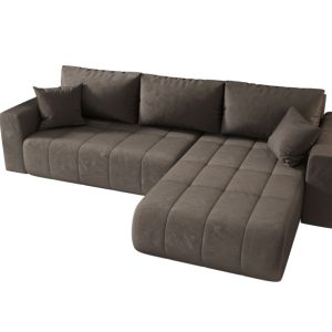 Narożnik z funkcją spania MILO monolith 15 brązowy prawy 815367 Narożnik z funkcją spania MILO monolith 15 brązowy prawy 815367