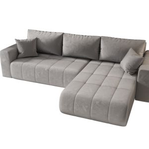 Narożnik z funkcją spania MILO monolith 84 jasnoszary prawy 815066 Narożnik z funkcją spania MILO monolith 84 jasnoszary prawy 815066