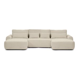 Narożnik z funkcją spania OLIVER U – beżowy BOUCLE 957861 Narożnik z funkcją spania OLIVER U – beżowy BOUCLE 957861