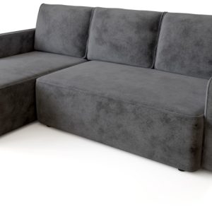 Narożnik z funkcją spania QULIO szary 698612 Narożnik z funkcją spania QULIO szary 698612