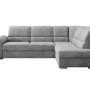 Narożnik z funkcją spania SIBER VELVET jasnoszary prawy 825413 Narożnik z funkcją spania SIBER VELVET jasnoszary prawy 825413