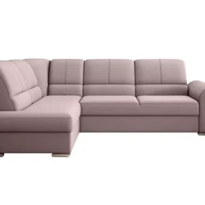 Narożnik z funkcją spania SIBER VELVET różowy lewy 825403 Narożnik z funkcją spania SIBER VELVET różowy lewy 825403
