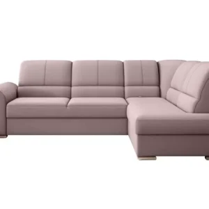 Narożnik z funkcją spania SIBER VELVET różowy prawy 840037 Narożnik z funkcją spania SIBER VELVET różowy prawy 840037