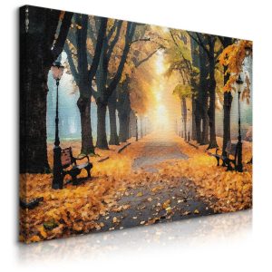 Obraz Jesienny Park Vintage 90x60cm 647532 Obraz Jesienny Park Vintage 90x60cm 647532