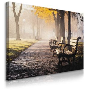 Obraz Jesienny Park We Mgle 30x20cm 647488 Obraz Jesienny Park We Mgle 30x20cm 647488