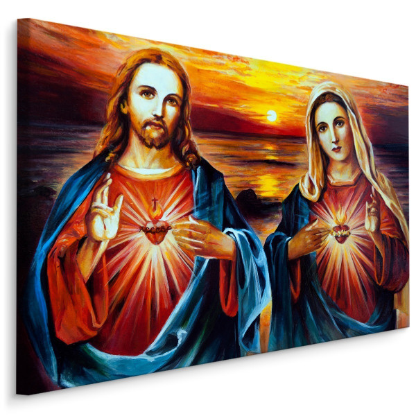 Obraz Jezus Chrystus i Maryja 90x60cm 106861