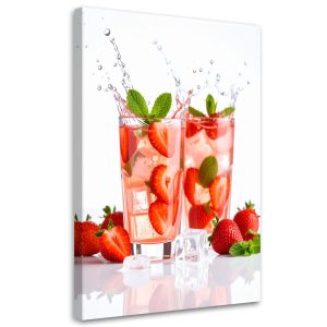 Obraz Koktajl truskawkowy do kuchni jadalni baru restauracji 70×100 779027