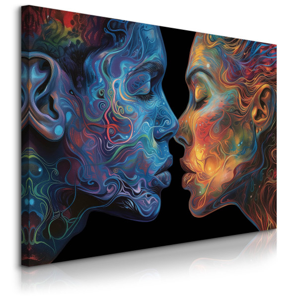 Obraz Kolorowe Abstrakcyjne Portrety 90x60cm 650630