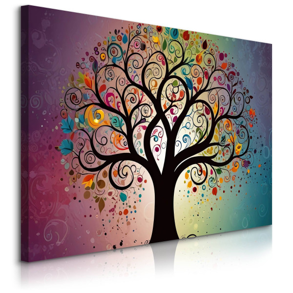 Obraz Kolorowe Drzewo W Stylu Boho 100x70cm 648494