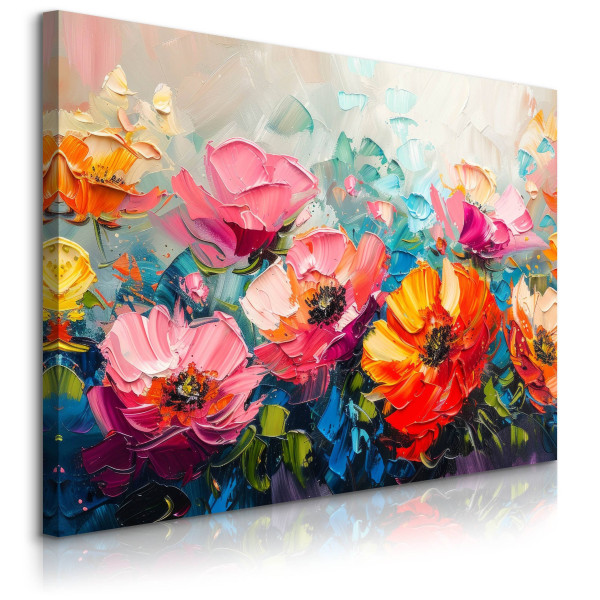 Obraz Kolorowe Polne Kwiaty 100x70cm 648040