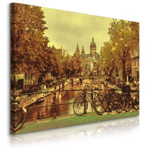 Obraz Krajobraz Amsterdamu Vintage 30x20cm 647685 Obraz Krajobraz Amsterdamu Vintage 30x20cm 647685