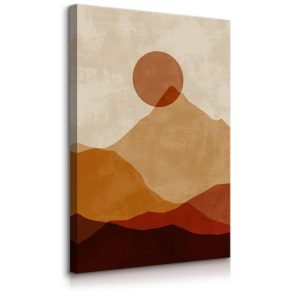 Obraz Krajobraz Górski Boho Zachód Słońca 50x70cm 342375