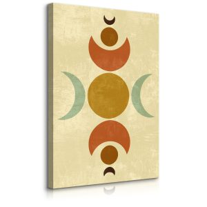 Obraz Księżyce Azteckie Starożytne Wzory Boho 30x40cm 341197 Obraz Księżyce Azteckie Starożytne Wzory Boho 30x40cm 341197