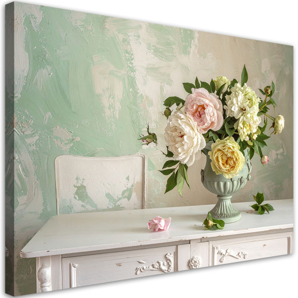 Obraz, Kwiaty w stylu shabby chic romantyczna dekoracja 30x20 887328