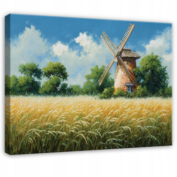 Obraz Łąka Beżowy Na Płótnie Do Sypialni Salonu 120x80 762488