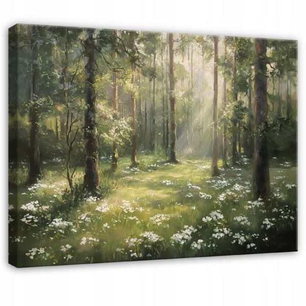 Obraz Las Drzewa Natura Pejzaż Do Sypialni Salonu Kuchni Na Płótnie 60X40 749361