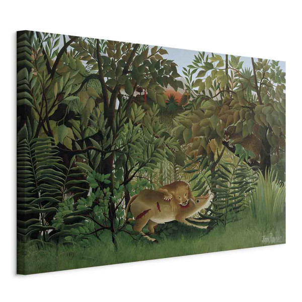 Obraz Lew i Antylopa Rousseau 90 x 60 cm 592216