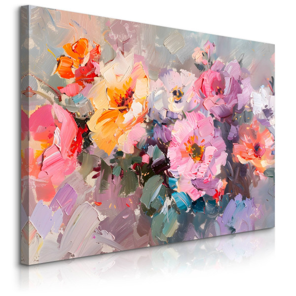 Obraz Malowane Polne Kwiaty 120x80cm 754807