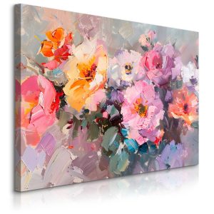 Obraz Malowane Polne Kwiaty 90x60cm 754734 Obraz Malowane Polne Kwiaty 90x60cm 754734
