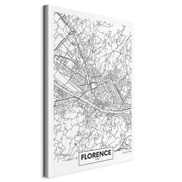 Obraz Mapa Florencji 60 x 90 cm 592056
