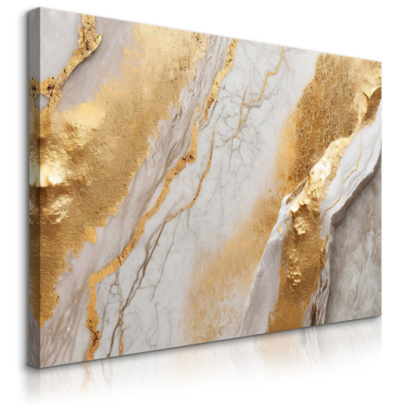Obraz Marmur Z Elementami Złota 70x50cm 343523