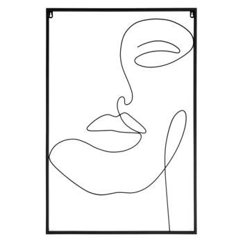 Obraz metalowy Arty czarny 83226