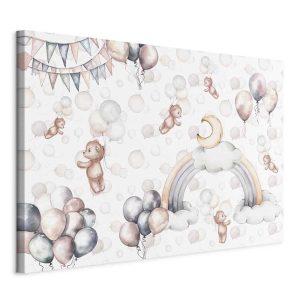 Obraz Misie na niebie 90 x 60 cm 596615 Obraz Misie na niebie 90 x 60 cm 596615