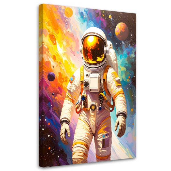 Obraz młodzieżowy do salonu, Astronauta Kosmos Planety 30x45 885020