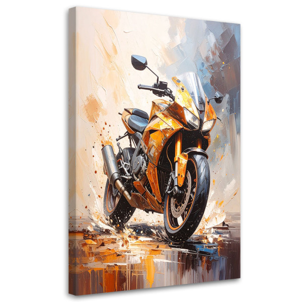 Obraz młodzieżowy do salonu biura, Motocykl sportowy 20x30 884489
