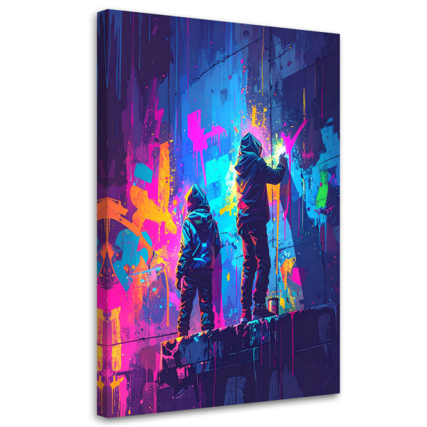 Obraz młodzieżowy, Graffiti Street Art Abstrakcja 30x45 888151