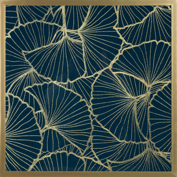 Obraz MUSA2 53x53 cm Złote Liście Glamour 722718