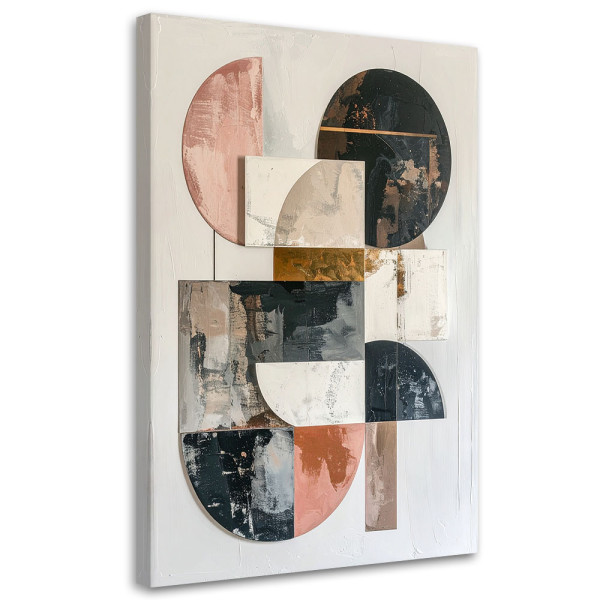 Obraz na płótnie, Abstrakcja geometryczna nowoczesna dekoracja 60x90 888323