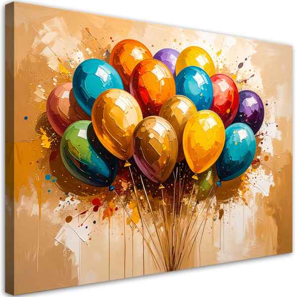 Obraz na płótnie do pokoju dziecka, Kolorowe Balony 60x40 781243
