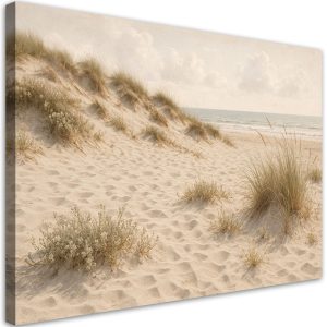 Obraz na płótnie do salonu sypialni, Plaża Wydmy Trawy Shabby Chic 45×30 885567 Obraz na płótnie do salonu sypialni, Plaża Wydmy Trawy Shabby Chic 45×30 885567
